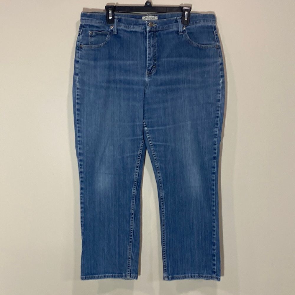 Plus Size Relaxed Jeans By Riders. Size 18P.